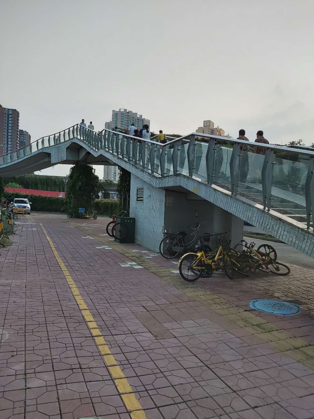 【随手拍】沿河北路与新秀路交界处(瑞思国际一侧)沿河北路上新秀天桥